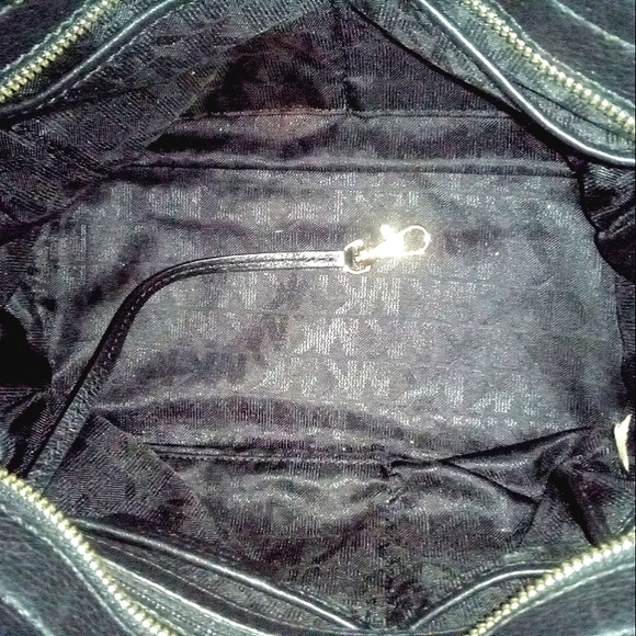 Michael Kors Black Pebbled Leather Tote Handbag - Picture 8 of 10